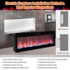 CuisinSmart 60in Electric Fireplace, In-Wall Recessed Fireplace Heater with Remote, 12 Flame Colors, 1500 W, 5,120 BTU, Touch Screen & App Control - 2 of 4