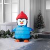 3'x4' Christmas Indoor/Outdoor Lighted Inflatable Penguin in Puffer Jacket - Wondershop™ - 2 of 3