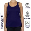 Galaxy By Harvic Women's Moisture Wicking Racerback Tank-3 Pack - 3 of 4