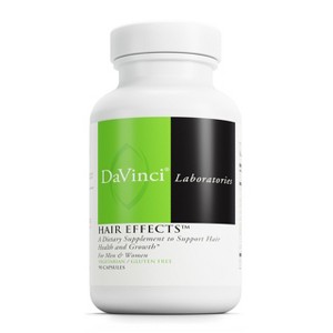 DaVinci Labs Hair Effects - Dietary Supplement to Support Healthy Hair Growth and Skin* - Gluten-Free - 90 Vegetarian Capsules - 1 of 4
