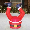 Occasions 3.5' INFLATABLE SANTA LEGS, 2.5 ft Tall, Multicolored - 2 of 4