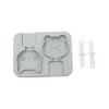 Unique Bargains Ice Pop Mould Double Mini Bears Cat Shape Comes with Plastic Stick Hand Washable 4.72"x3.62"x0.83" 1 Pc - 3 of 4