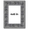 PosterPalooza | Photo Size Distressed Black Picture Frame - UV Acrylic, Foam Board Backing, Hanging Hardware - 2 of 4