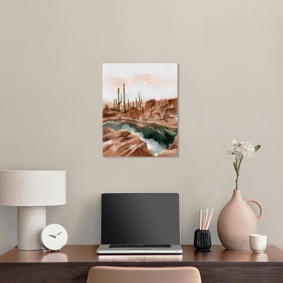 Hot Springs in June Landscape Watercolor Canvas Art, 16" x 20"