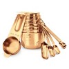 2LB Depot Stainless Steel Measuring Cups & Spoons Set - 14 Piece - Gold - image 2 of 4