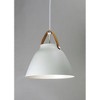 Maxim Lighting Nordic 1 - Light Pendant in  Tan Leather/White - 3 of 4