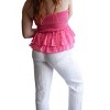 Women's Strapless Smocked Babydoll Top - day + moon - 2 of 4