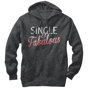 Men's Lost Gods Single and Fabulous Pull Over Hoodie - 1 of 3