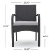 Christopher Knight Home Mason Outdoor Acacia Wood and Wicker 7 Piece Dining Set with Cushions - 4 of 4