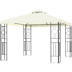Costway 2 Tier 10'x10' Patio Gazebo Canopy Tent Steel Frame Shelter Awning - 1 of 4