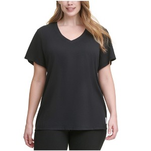 Calvin Klein Womens Logo Patch Basic T-Shirt - 1 of 1