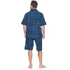 Ashford & Brooks Mens Woven Short Sleeve Pajama Shorts Set - 4 of 4