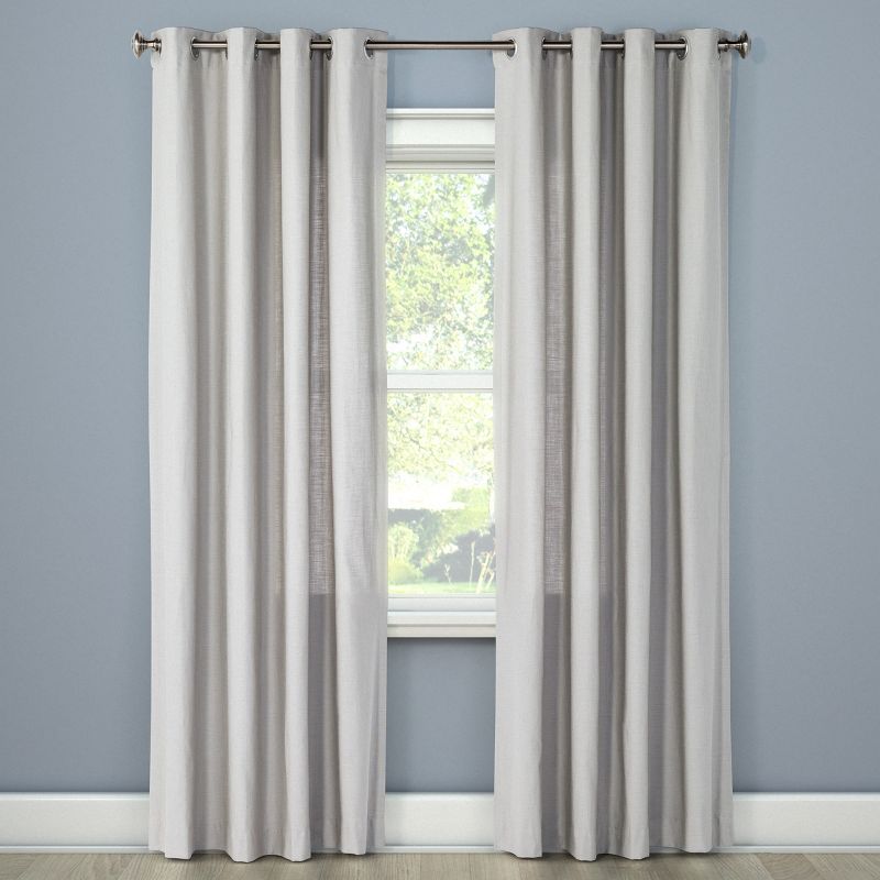 1pc Light Filtering Solid Window Curtain Panel - Threshold™, 1 of 13