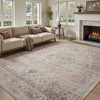 MontVoo Oriental Machine Washable Area Rug Beige - 2 of 4