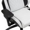 Ezra Adjustable Leg Rest Gaming Chair White - Mibasics : Target