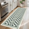 Modern Stripe Geometric Area Rugs Washable Soft Rug for Living Room Thin Low Pile Non Slip Stain Resistant Carpet for Bedroom Office - 3 of 4