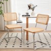 NicBex Rattan Backrest Dining Chair Set of 2 Modern Upholstered Accent Chair with Cushion Seats for Dining Room - 2 of 4