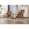 NicBex Accent Chair Set of 2 with Side Table Mid Century Modern Lounge Chair Comfy Chair Arm Chair for Living Room - 2 of 4