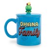 Silver Buffalo Disney Lilo & Stitch "Ohana Means Family" Ceramic Mug With Lid | Holds 18 Ounces - 3 of 4
