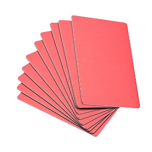 Unique Bargains DIY Laser Printing Office Engraving Blank Metal Cards 10 Pcs - 1 of 4