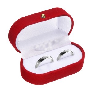 Unique Bargains Portable Soft Mini Ring Jewelry Box for Wedding Proposal Engagement - 1 of 4