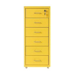 YIYIBYUS Vertical Metal File Cabinet with Lock, Modern Filing Cabinet - 1 of 4