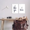 Stupell Industries Glam I Love You Phrase Wall Plaque Art - 2 of 4