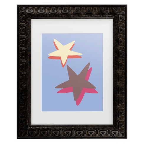 Trademark Fine Art - Pictufy Studio  Blue Star Matted Framed Art - image 1 of 4