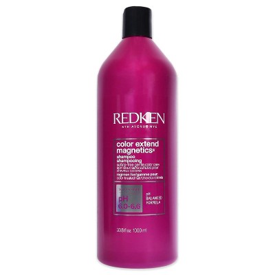 Redken Color Extend Magnetics Shampoo for Color-Treated Hair - Gently Cleanses & Protects Color - With Amino Acid - Sulfate Free Shampoo 33.8oz