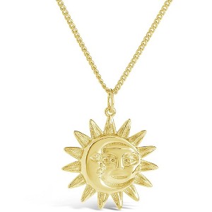 SHINE by Sterling Forever Moon & Sun Face Pendant Necklace - 1 of 2