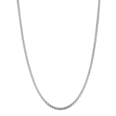 Giorgio Di Vicenza Sterling Silver 2mm Box Chain Necklace