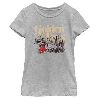 Girl's Mickey & Friends Golden Days Cowboy Mouse T-Shirt