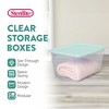 Sterilite 58Qt Storage Boxes, Clear Plastic Containers with Lid, Set of 32, Mint - 3 of 4