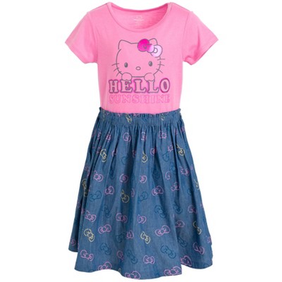 Hello Kitty Big Girls Dress Blue 14-16 : Target