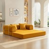 KERDOM Corduroy Modular Floor Couch with Pillow, Reversible Floor Sofa Bed for for Living Room Bedroom, Comfy Modern Sofa Convertible Folding Couches - 2 of 4