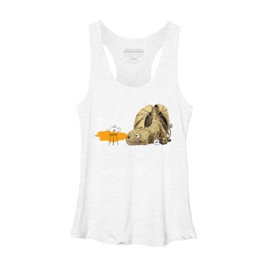 Women's Design By Humans Dragon making Tea By djrbennett Racerback Tank Top - 1 of 3
