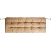 Bench Seat Cushion For Indoor Outdoor Furniture Non Slip Long Chair Cushion with Ties Strap Waterproof Swing Cushion - 4 of 4