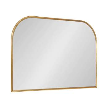 36" x 24" Caskill Framed Arch Wall Mirror Gold - Kate & Laurel All Things Decor