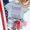 Simply Sage Market Women's USA Stacked Colorful Short Sleeve Graphic Tee - 2 of 2