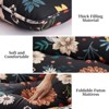 Double-sized Japanese-style mattress, floor-standing, floral pattern, modern style, foldable and portable. - 4 of 4