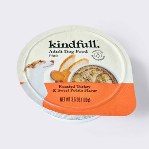 Roasted Turkey and Sweet Potato Flavor Paté Wet Dog Food - Kindfull™ 3.5oz - 1 of 3