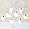 Big Dot of Happiness Spooky Ghost - Halloween Party Decorations - Tree Ornaments - Set of 12 - image 2 of 4