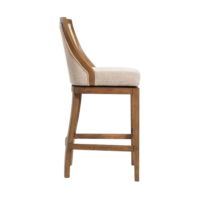 Set of 2 Ellie Bar Height Stools with Back - Alaterre Furniture, 5 of 10