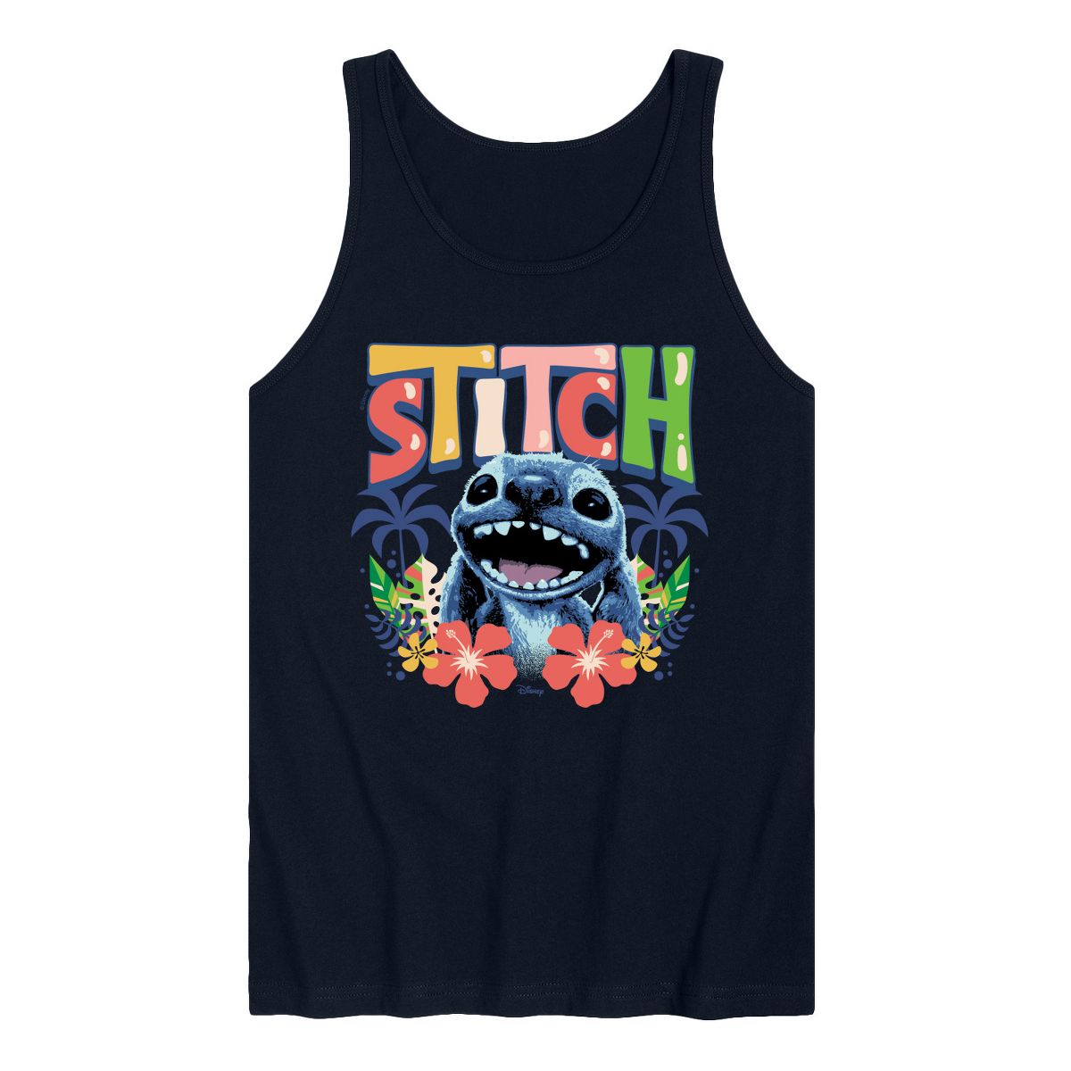 Men's - Lilo & Stitch - Stitch Hawaiian Frame Graphic Tank Top - thumbnail 6