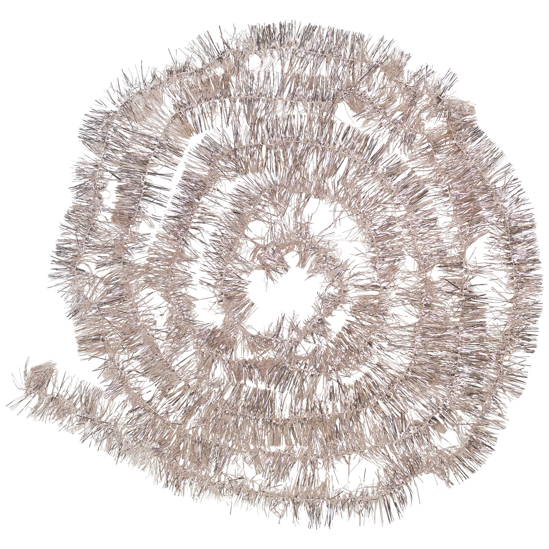 Northlight Two-Tone Shiny Tinsel Christmas Garland - 18' x 3" - Silver Pink