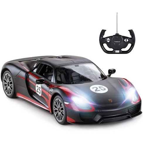 Baars meisje Dag Porsche Rc Car | 1:14 Porsche 918 Spyder Rc Car For Kids And Adults | Black  : Target