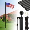 Karl Home Black Sectional Aluminum Alloy Flag Pole Kit - 4 of 4