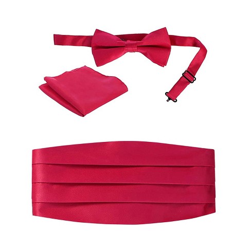 Gioberti Kids / Boys' Adjustable Satin Cummerbund Set, Fuchsia : Target