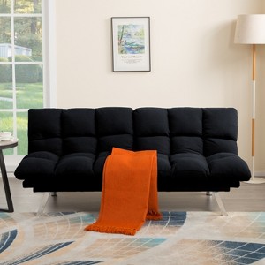 Racxily Multifuctional Sofa Bed, Foldable 2-Seater Sofa, Corduroy Fabric, Suitable for Living Rooms & Apartments - 1 of 4