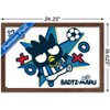 Trends International Hello Kitty and Friends: 21 Sports - Badtz-Maru Soccer Framed Wall Poster Prints - 3 of 4